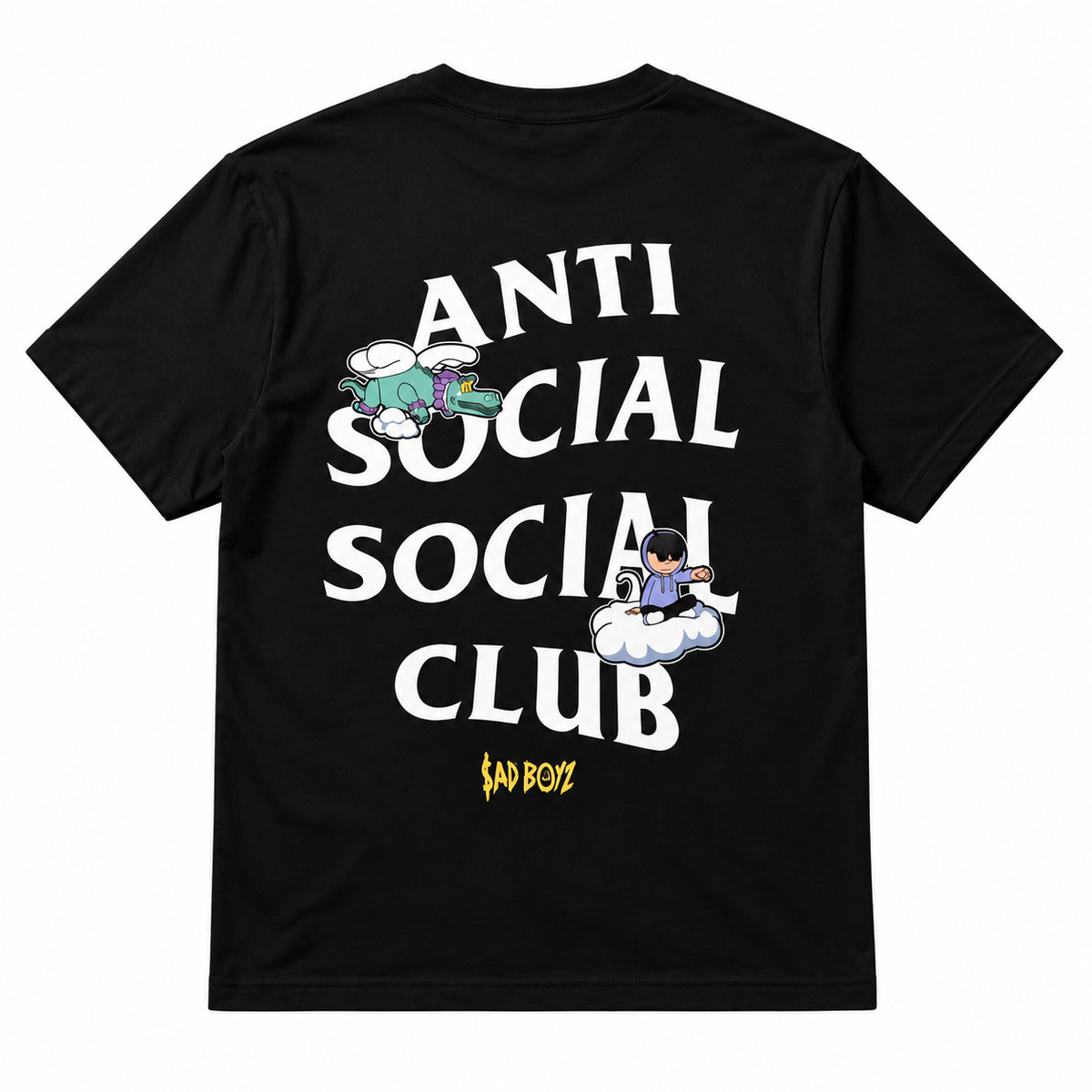 Camiseta Anti Social Social Club Negra – Diseño Trasero