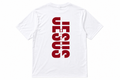 Camiseta Jesús Salvador Blanca – Diseño Cristiano Trasero